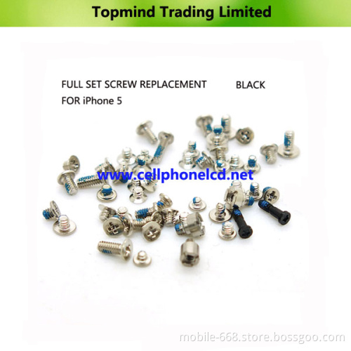 Cell Phone Parts Screws Set for Apple iPhone 5